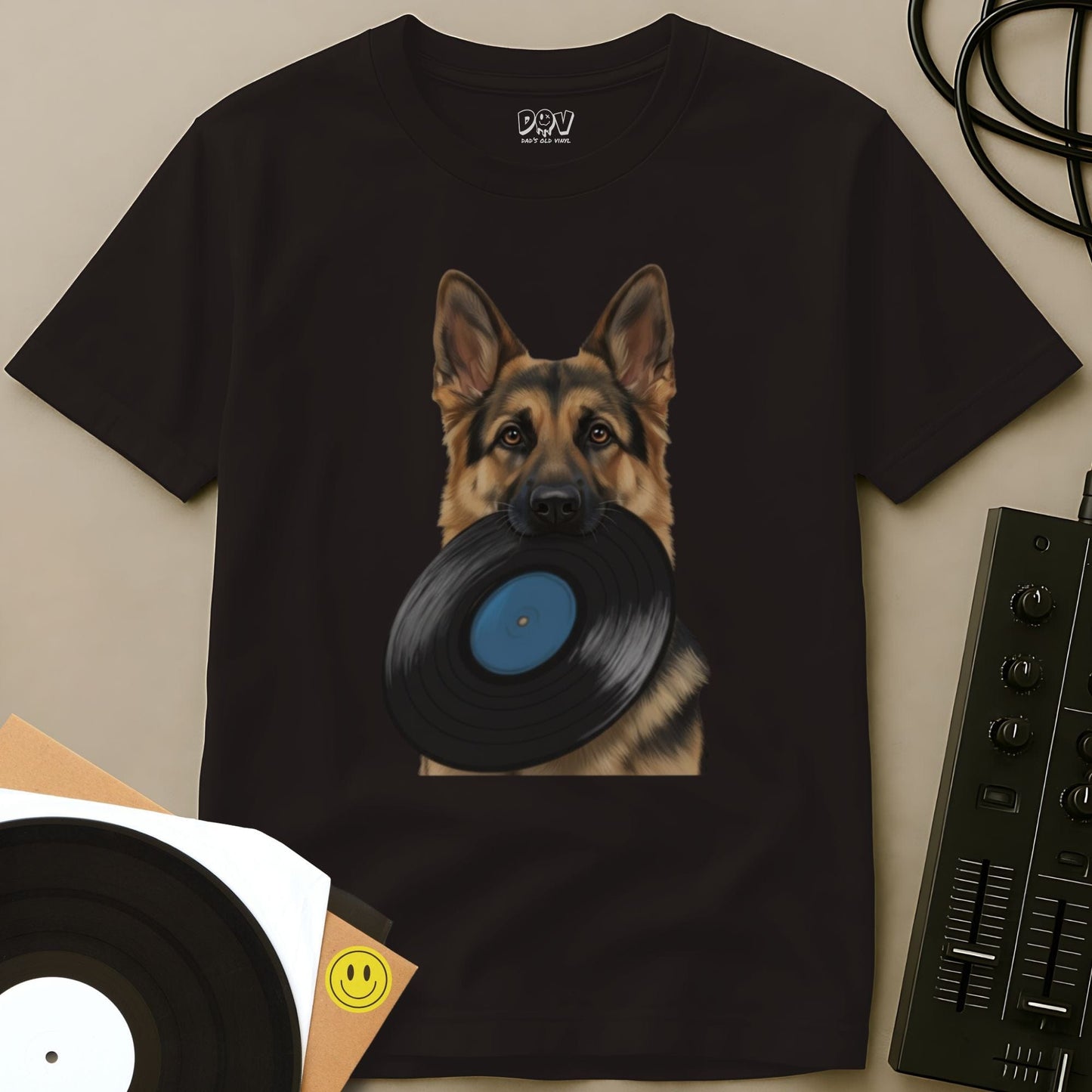 Vinyl Shepherd T-Shirt Dark Chocolate / S Vinyl Shepherd T-Shirt