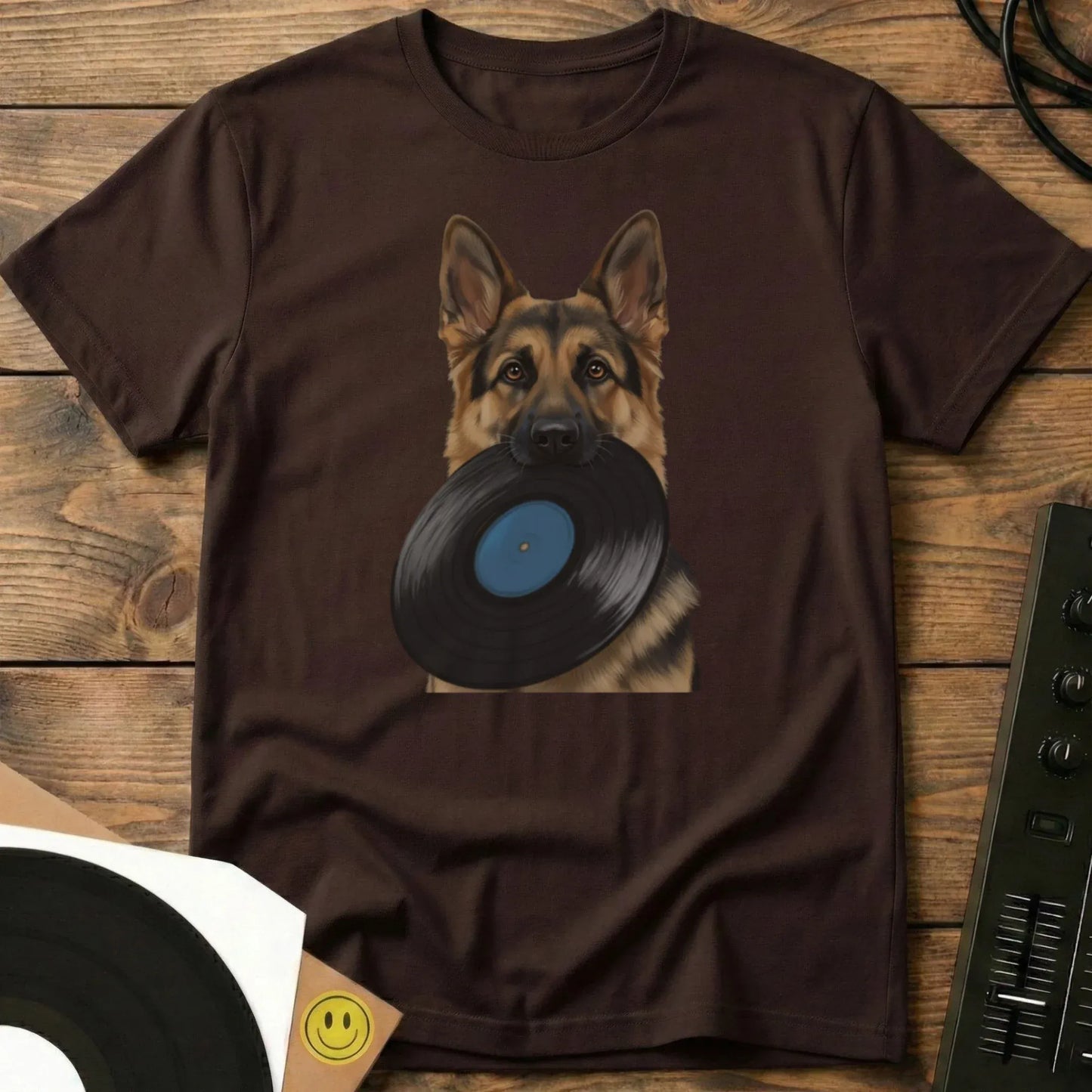 Vinyl Shepherd T-Shirt Dark Chocolate / S Vinyl Shepherd T-Shirt