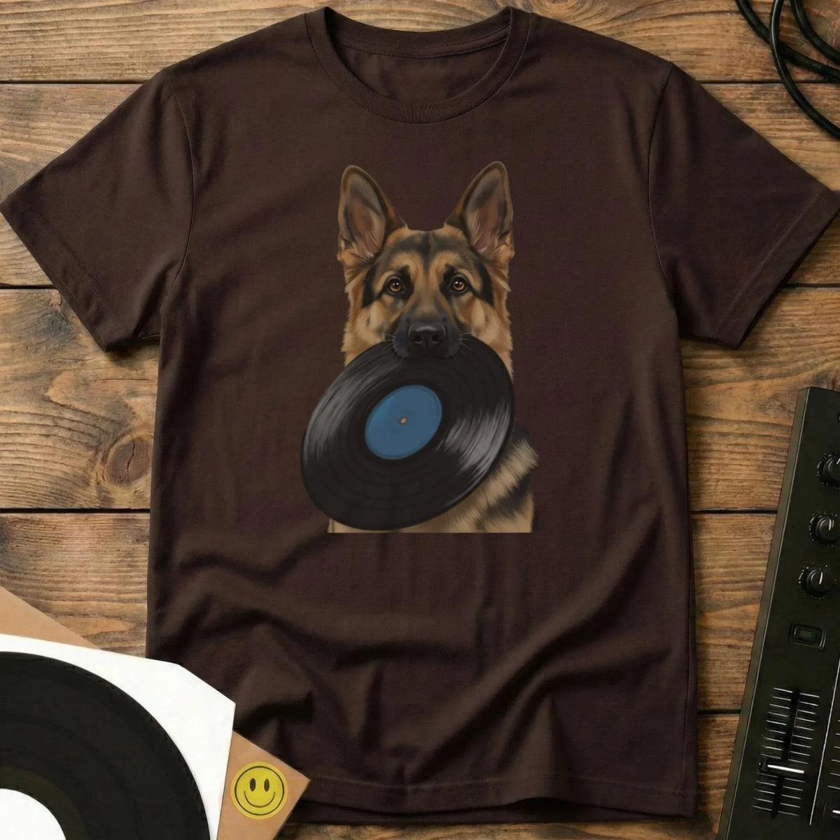 Vinyl Shepherd T-Shirt Dark Chocolate / S Vinyl Shepherd T-Shirt