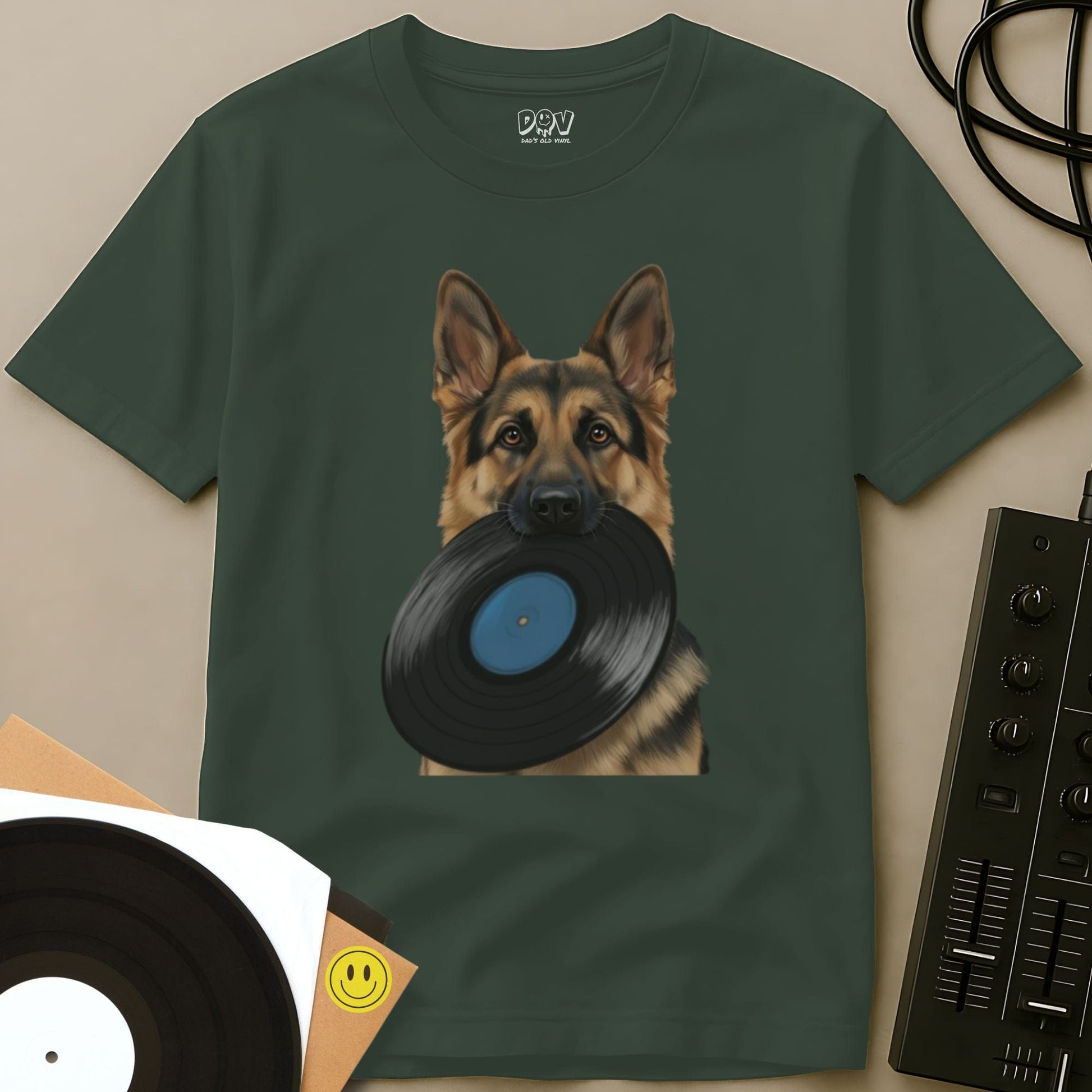 Vinyl Shepherd T-Shirt Military Green / S Vinyl Shepherd T-Shirt