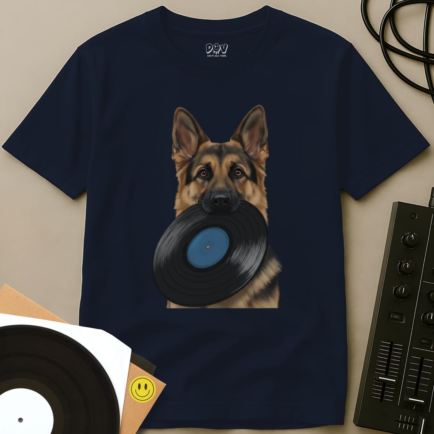 Vinyl Shepherd T-Shirt Navy / S Vinyl Shepherd T-Shirt