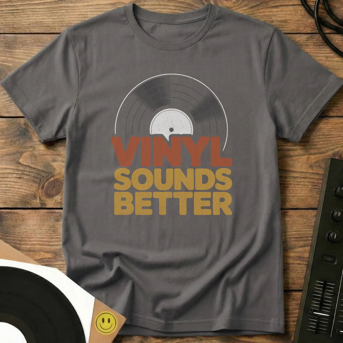 Vinyl Sounds Better T-Shirt Charcoal / S Vinyl Sounds Better T-Shirt
