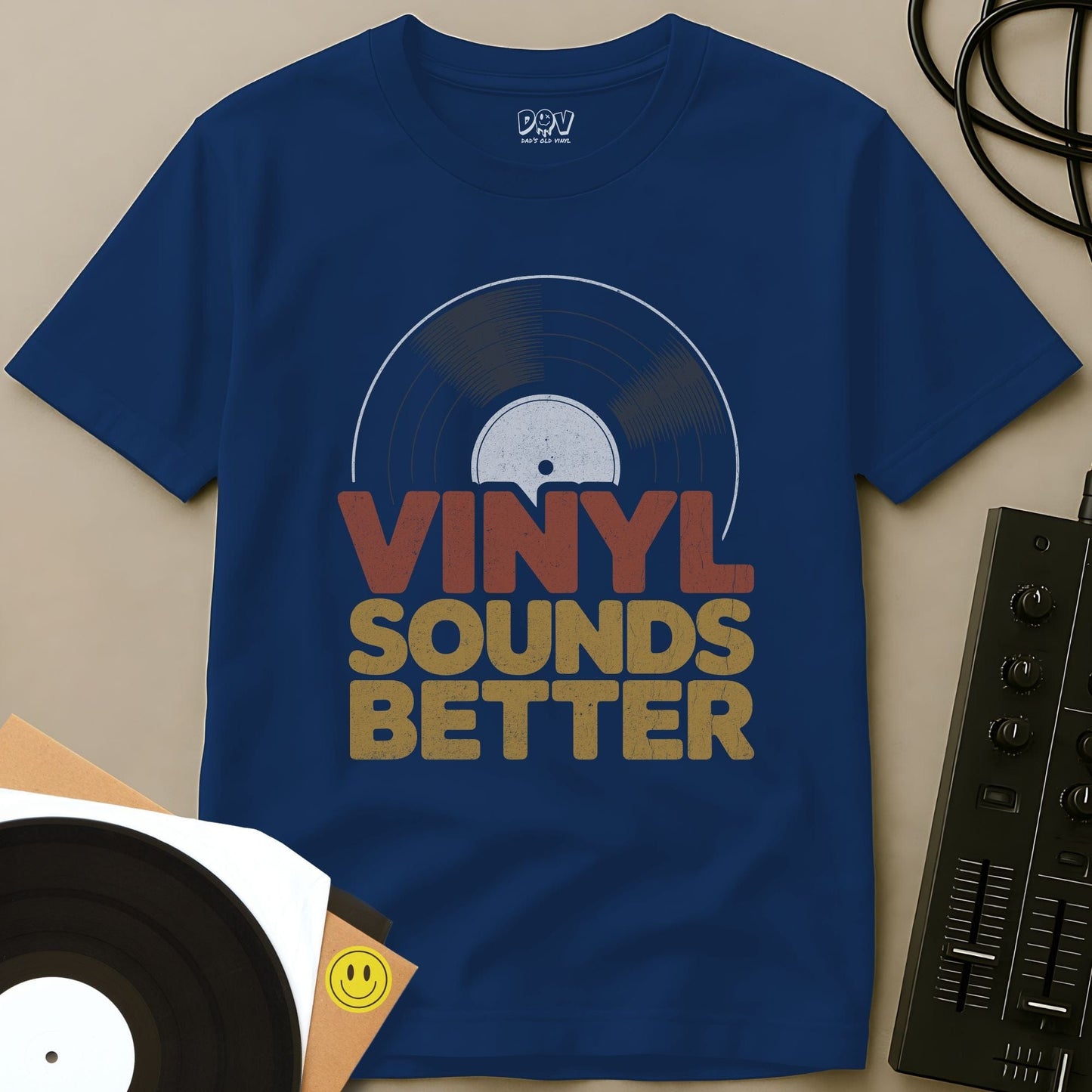 Vinyl Sounds Better T-Shirt Royal / S Vinyl Sounds Better T-Shirt