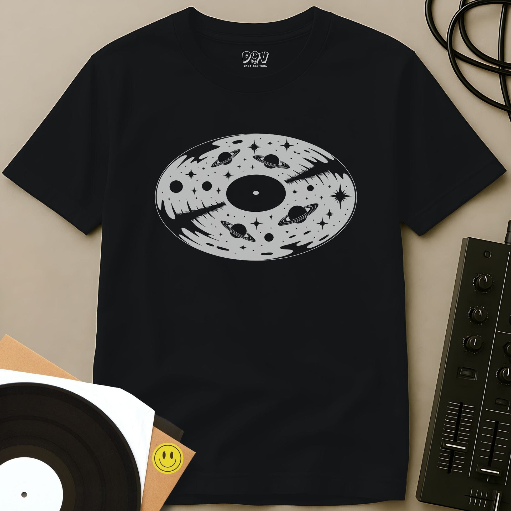 Vinyl Space T-Shirt Black / S Vinyl Space T-Shirt
