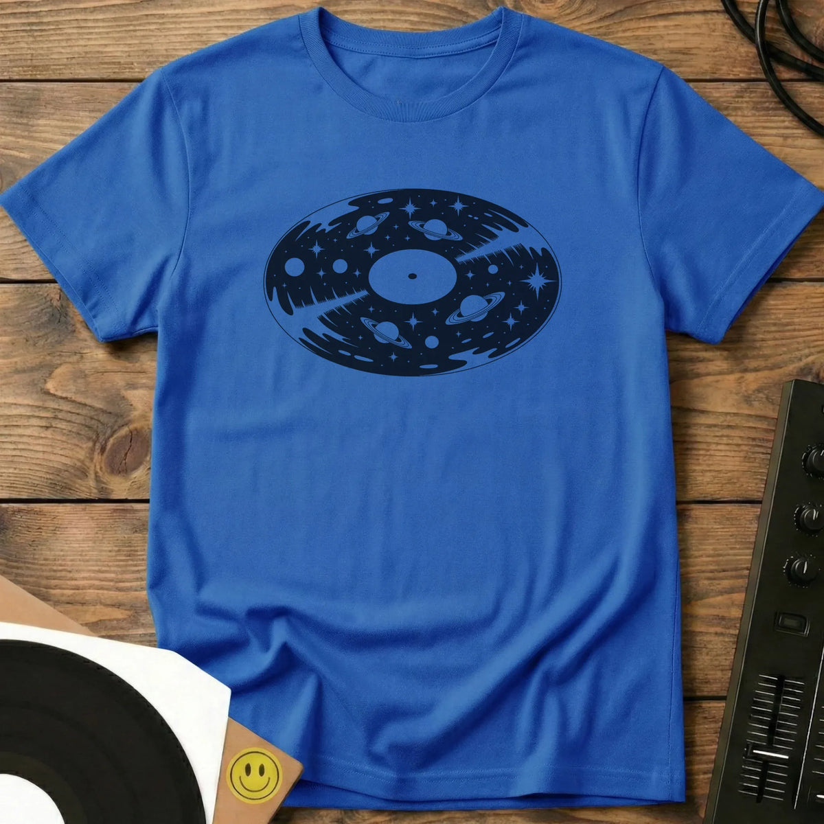 Vinyl Space T-Shirt Royal / S Vinyl Space T-Shirt