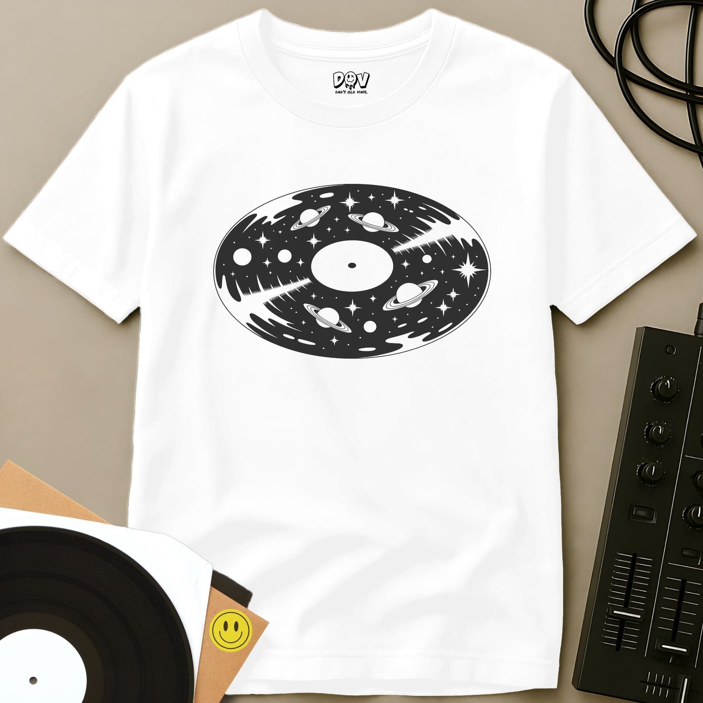 Vinyl Space T-Shirt White / S Vinyl Space T-Shirt