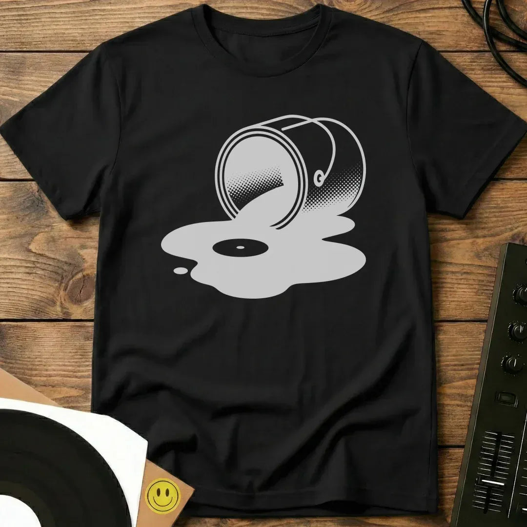 Vinyl Spill T-Shirt Black / S Vinyl Spill T-Shirt