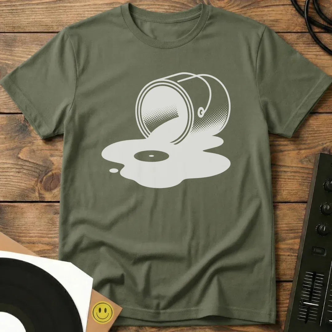 Vinyl Spill T-Shirt Military Green / S Vinyl Spill T-Shirt