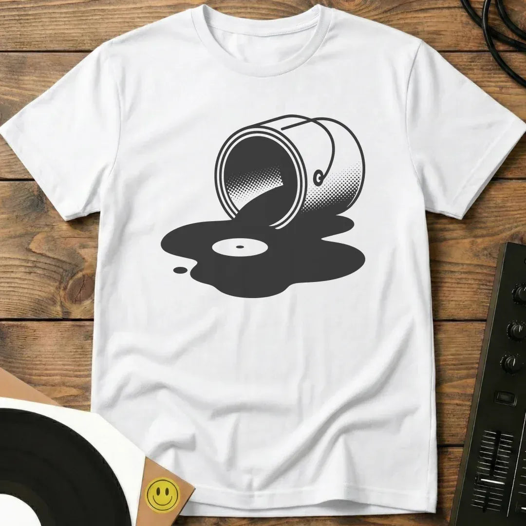 Vinyl Spill T-Shirt White / S Vinyl Spill T-Shirt