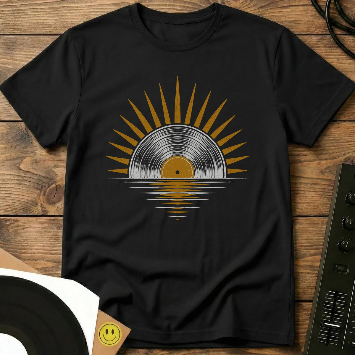 Vinyl Sunrise Reflection T-Shirt Black / S Vinyl Sunrise Reflection T-Shirt