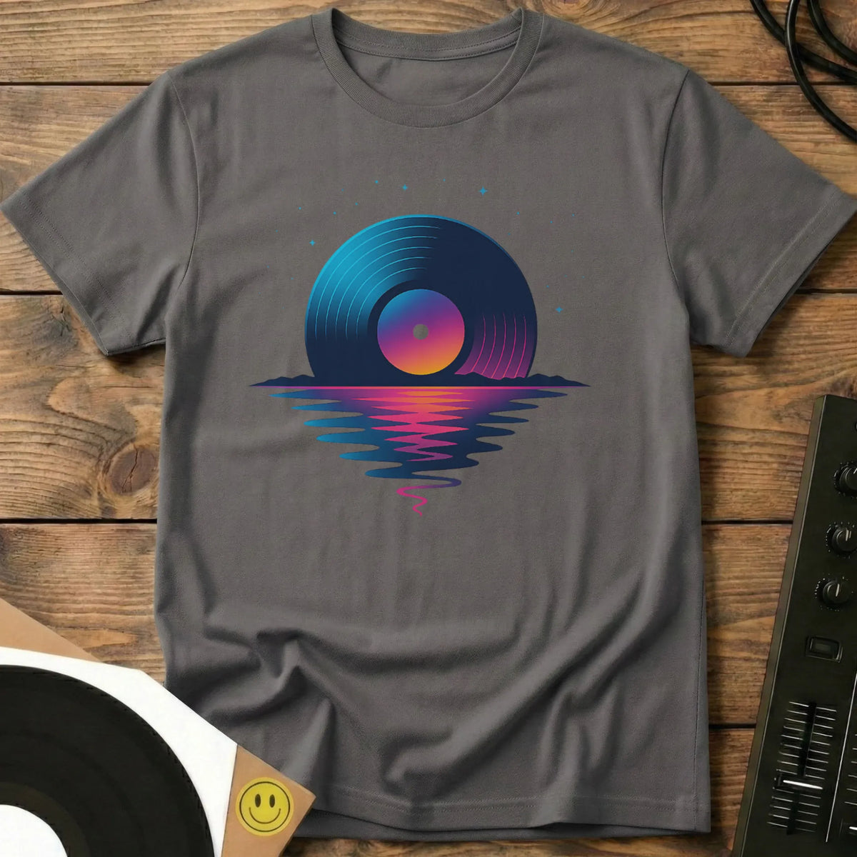 Vinyl Sunset T-Shirt Charcoal / S Vinyl Sunset T-Shirt