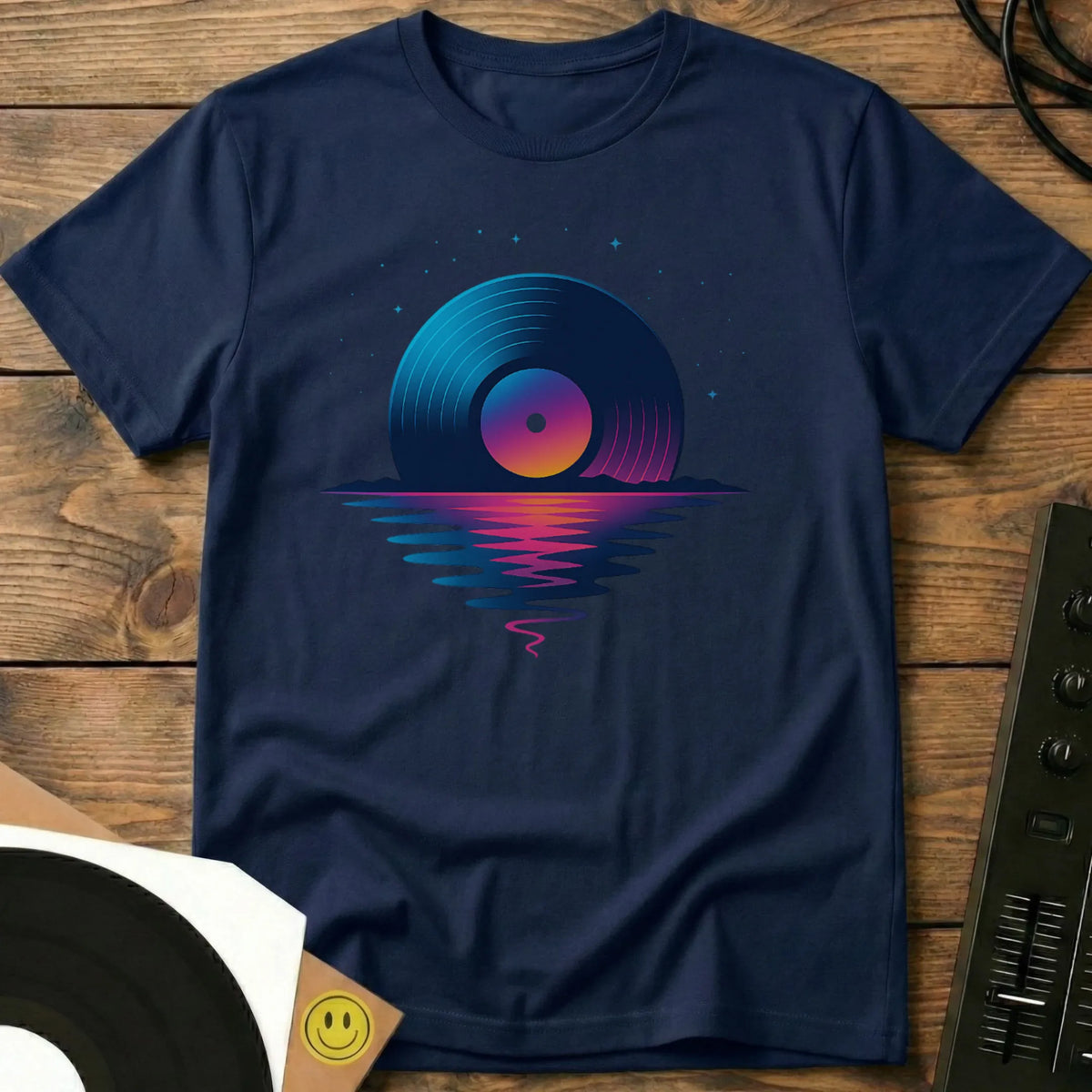 Vinyl Sunset T-Shirt Navy / S Vinyl Sunset T-Shirt
