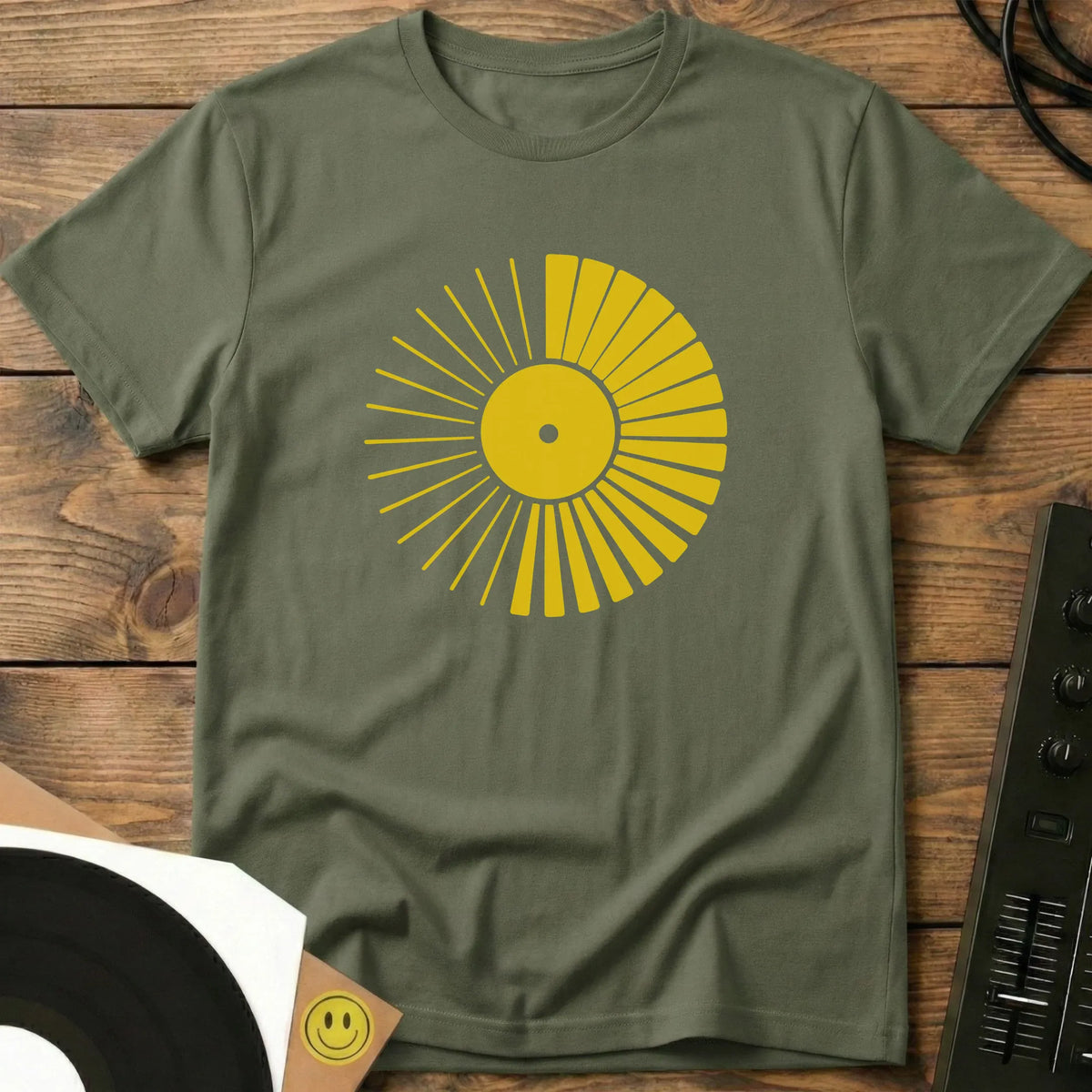 Vinyl Sunshine T-Shirt Military Green / S Vinyl Sunshine T-Shirt
