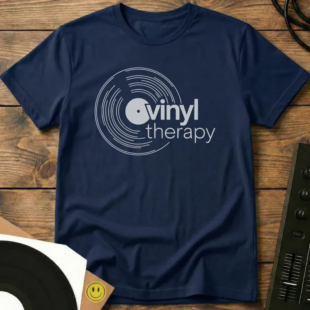Vinyl Therapy T-Shirt Navy / S Vinyl Therapy T-Shirt