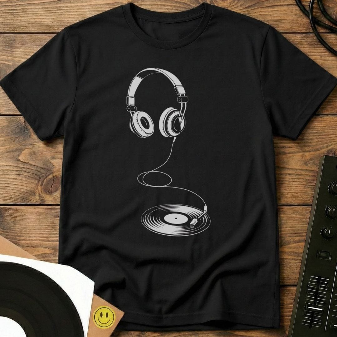 Vinyl To Ears T-Shirt Black / S Vinyl To Ears T-Shirt
