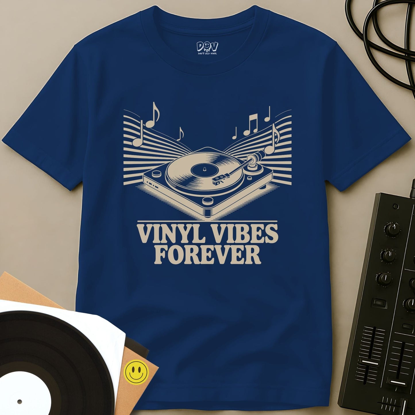 Vinyl Vibes Forever T-Shirt Royal / S Vinyl Vibes Forever T-Shirt