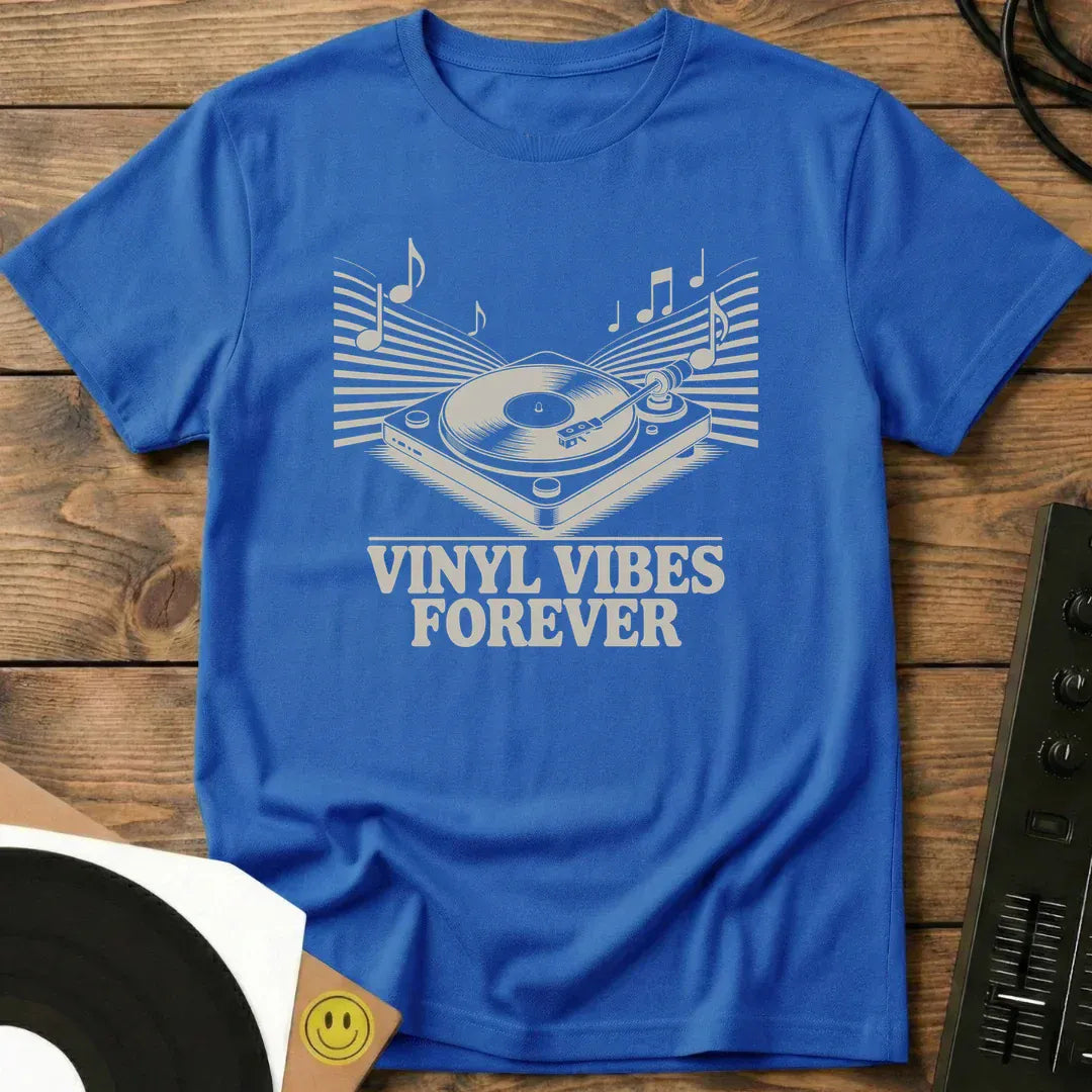 Vinyl Vibes Forever T-Shirt Royal / S Vinyl Vibes Forever T-Shirt