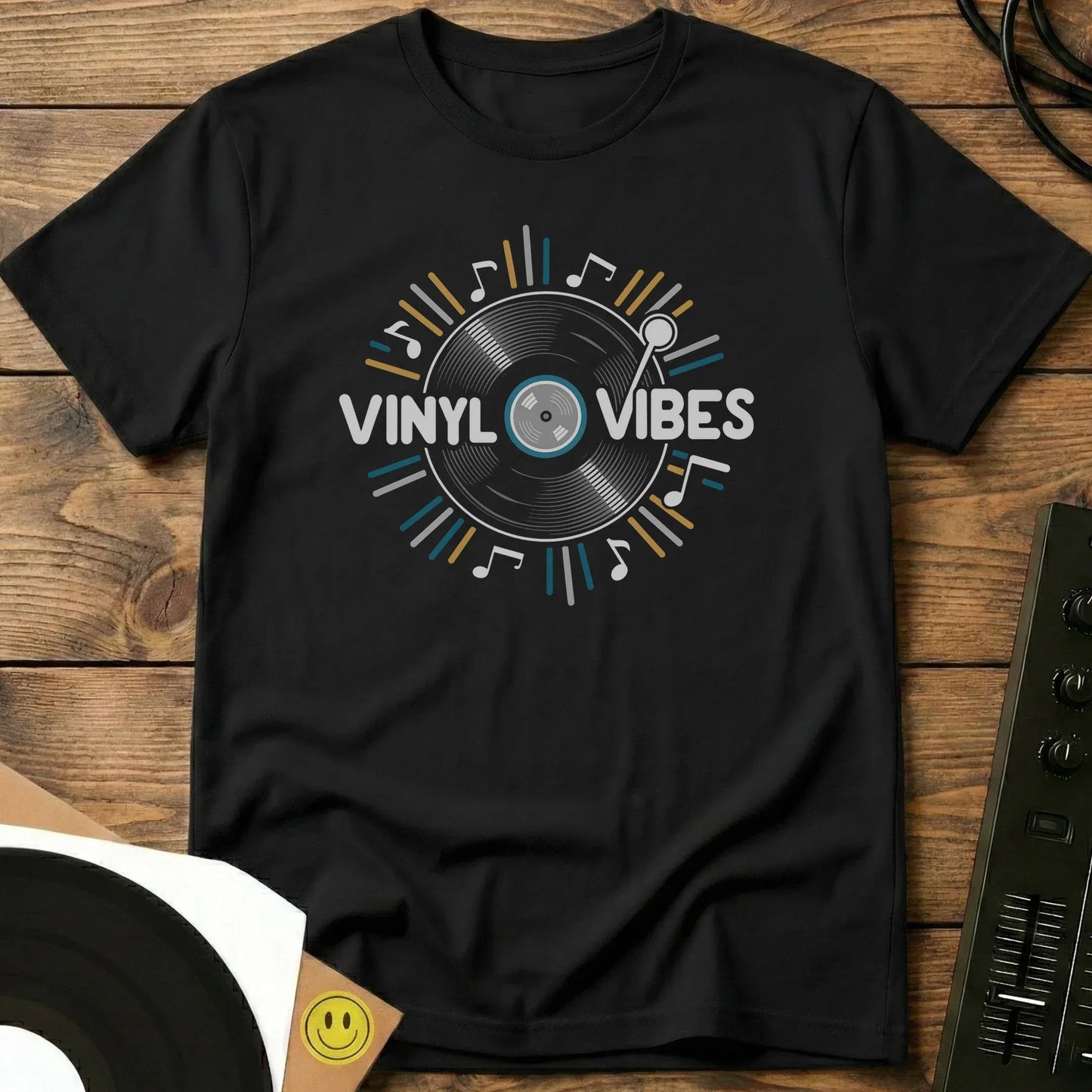 Vinyl Vibes T-Shirt Black / S Vinyl Vibes T-Shirt