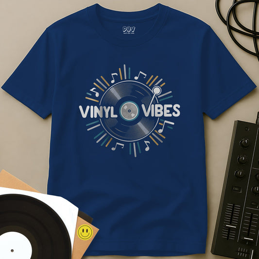 Vinyl Vibes T-Shirt Royal / S Vinyl Vibes T-Shirt