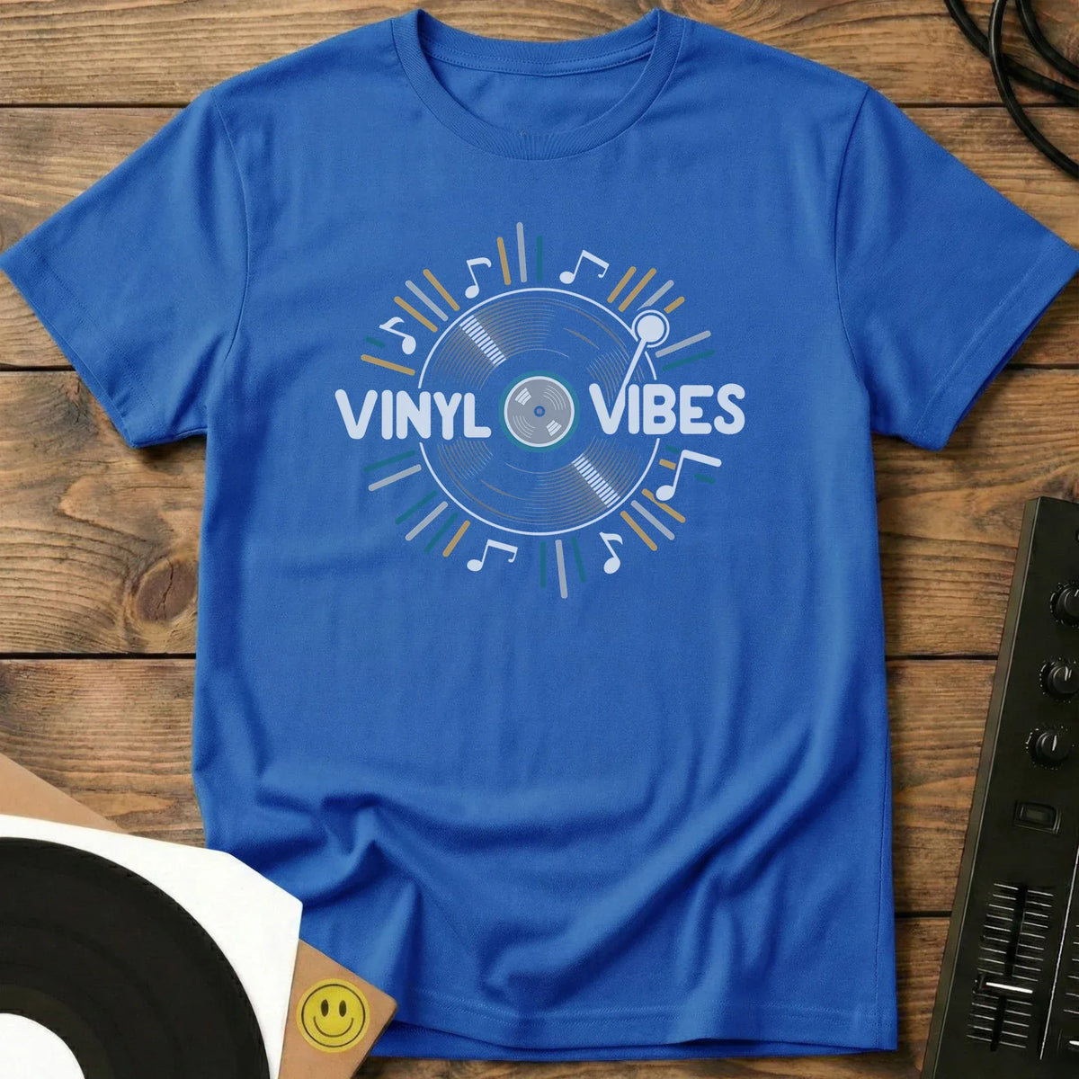 Vinyl Vibes T-Shirt Royal / S Vinyl Vibes T-Shirt