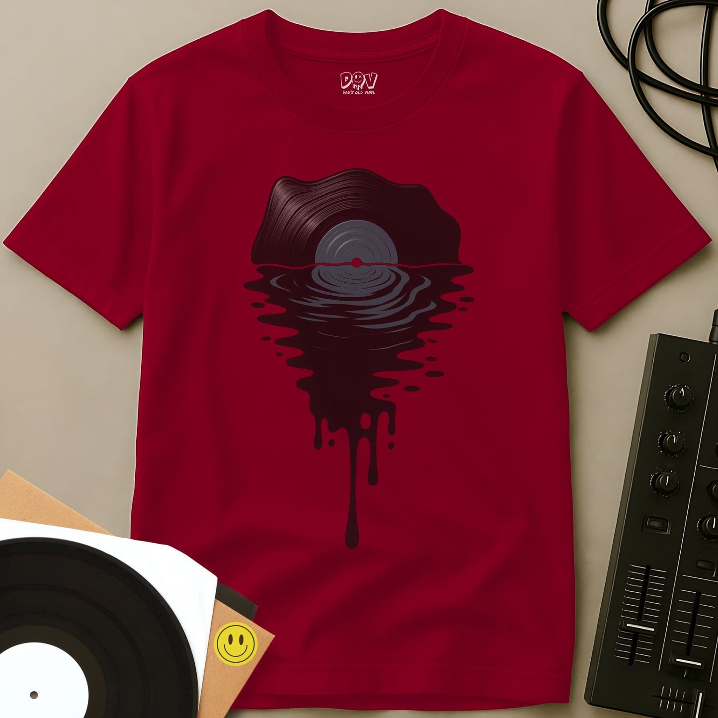 Vinyl Viscosity T-Shirt Red / S Vinyl Viscosity T-Shirt