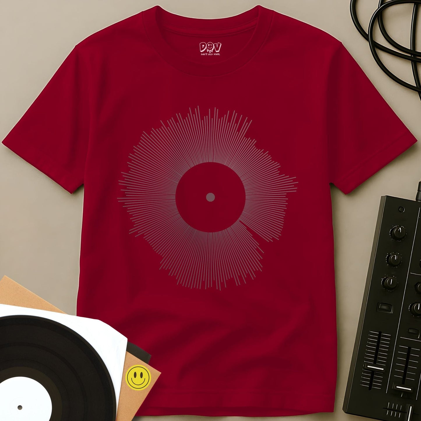 Vinyl Visualizer 2 T-Shirt Red / S Vinyl Visualizer 2 T-Shirt