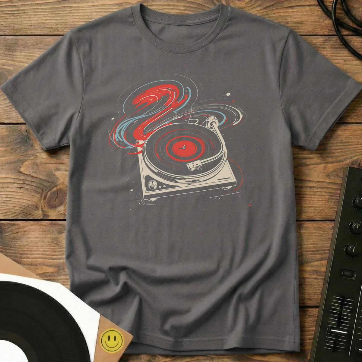 Vinyl Vortex T-Shirt Charcoal / S Vinyl Vortex T-Shirt