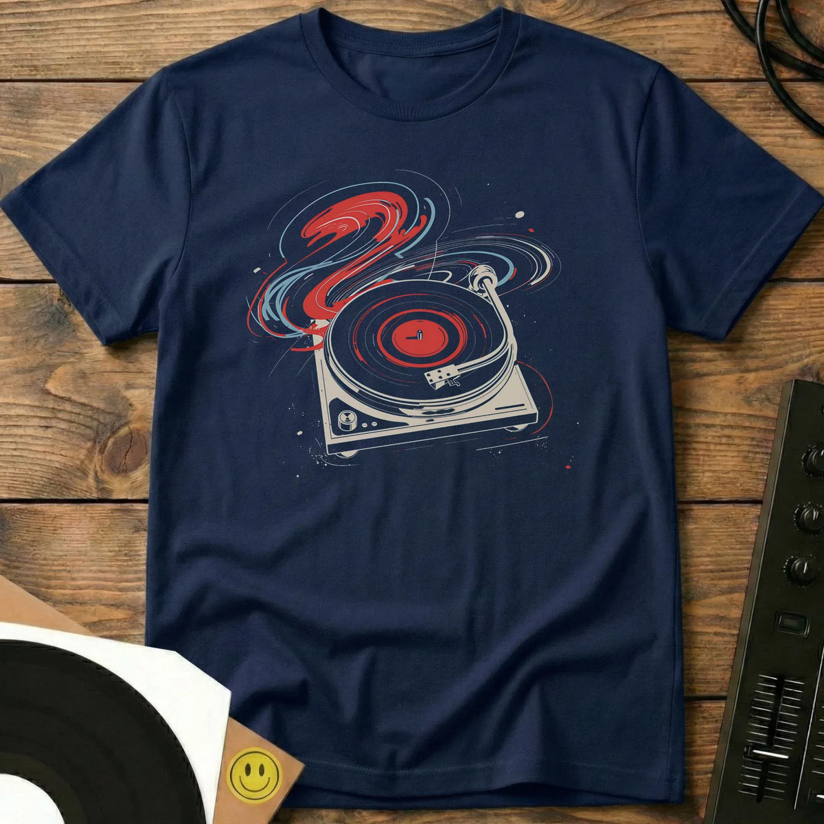 Vinyl Vortex T-Shirt Navy / S Vinyl Vortex T-Shirt