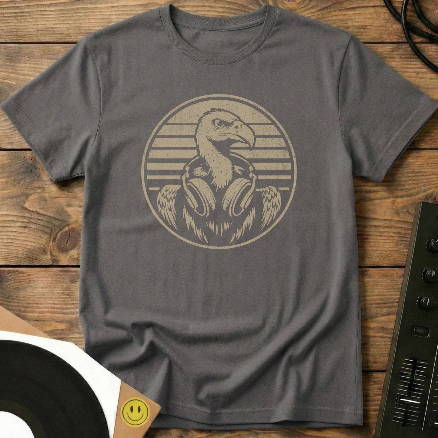 Vinyl Vulture T-Shirt Charcoal / S Vinyl Vulture T-Shirt