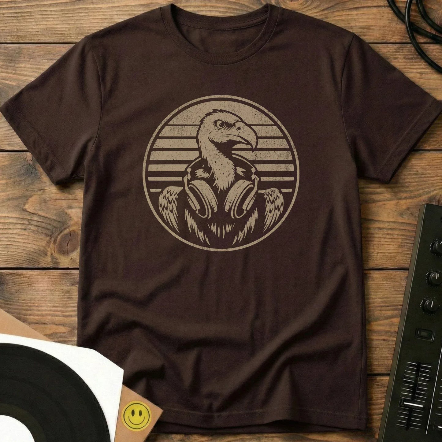 Vinyl Vulture T-Shirt Dark Chocolate / S Vinyl Vulture T-Shirt