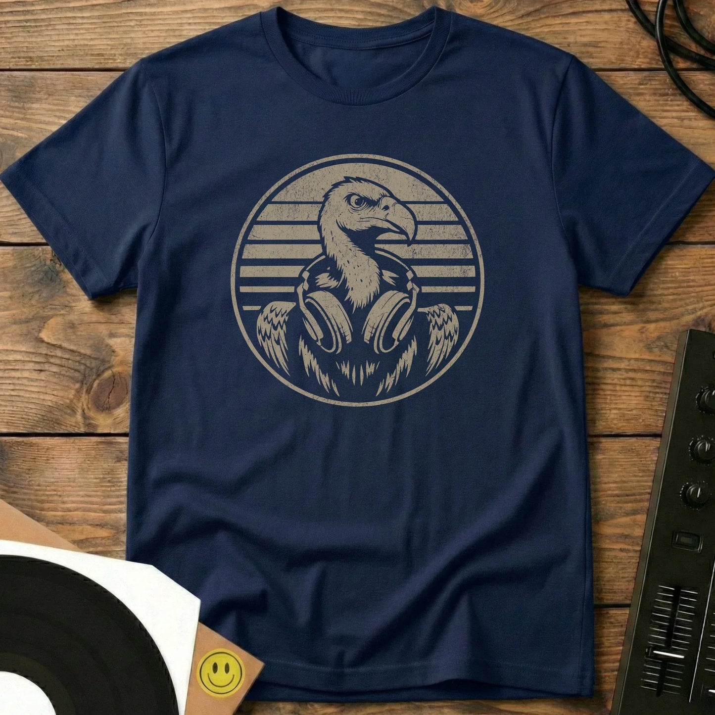 Vinyl Vulture T-Shirt Navy / S Vinyl Vulture T-Shirt