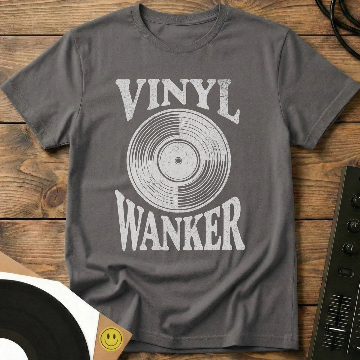Vinyl Wanker T-Shirt Charcoal / S Vinyl Wanker T-Shirt