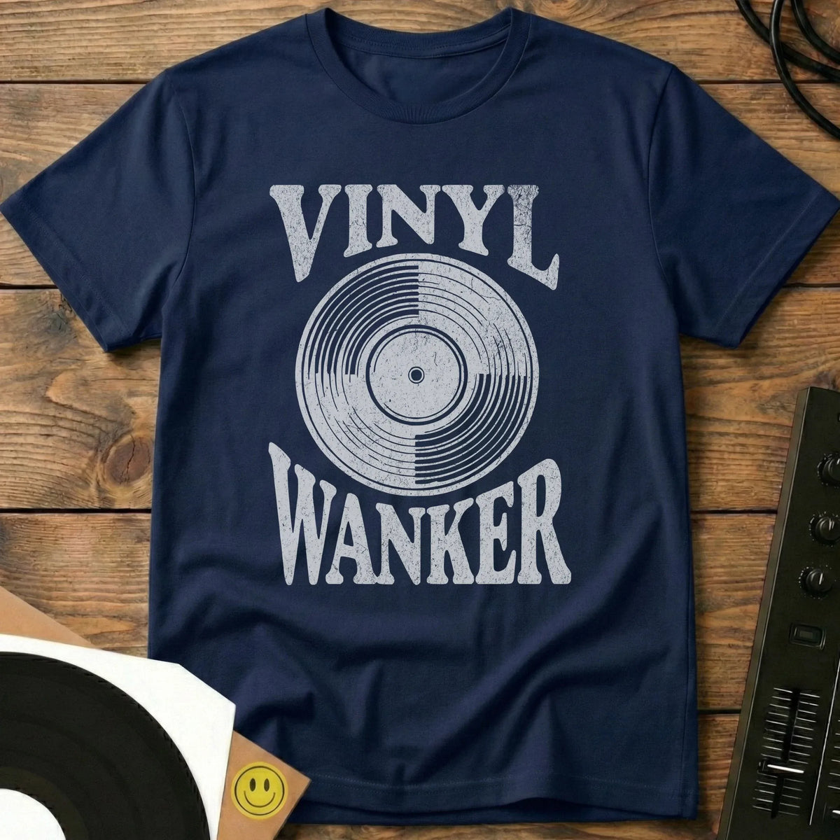 Vinyl Wanker T-Shirt Navy / S Vinyl Wanker T-Shirt