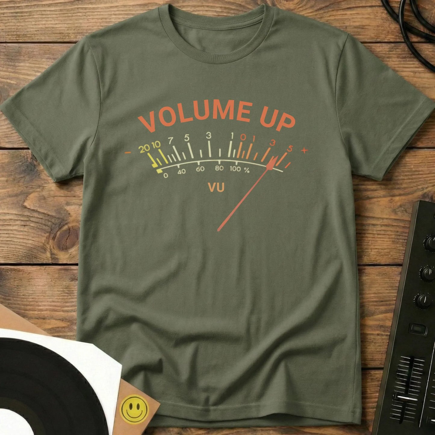 Volume Up T-Shirt Military Green / S Volume Up T-Shirt