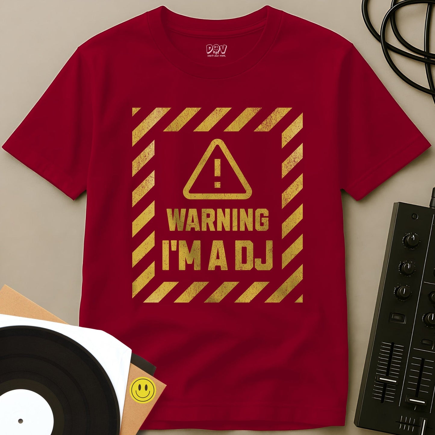 Warning I'm A DJ T-Shirt Red / S Warning I'm A DJ T-Shirt