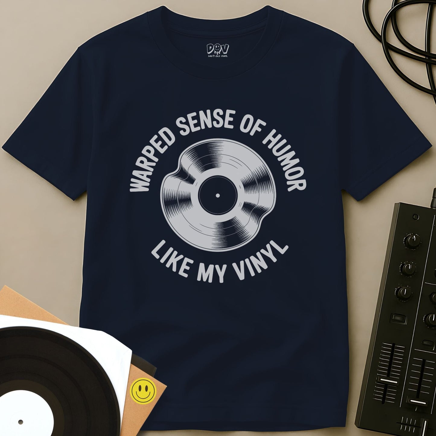 Warped Sense Of Humor T-Shirt Navy / S Warped Sense Of Humor T-Shirt