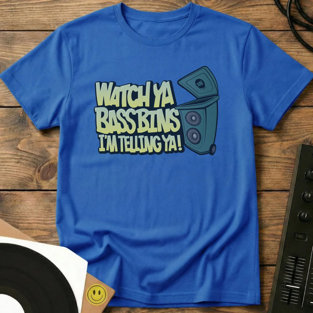 Watch Ya Bass Bins T-Shirt Royal / S Watch Ya Bass Bins T-Shirt