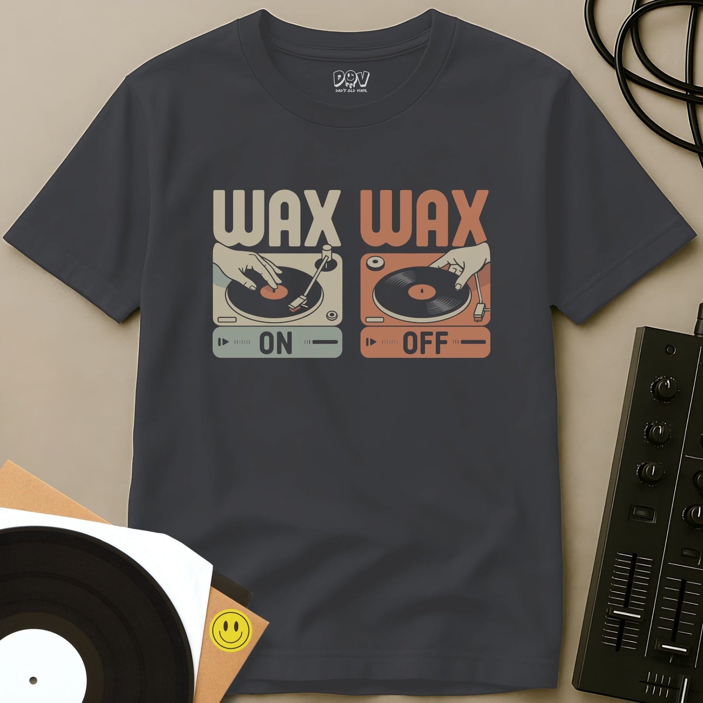 Wax On Wax Off T-Shirt Charcoal / S Wax On Wax Off T-Shirt