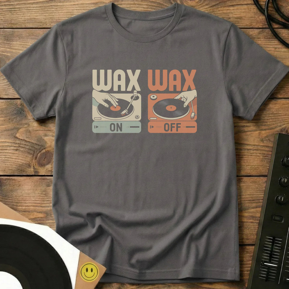 Wax On Wax Off T-Shirt Charcoal / S Wax On Wax Off T-Shirt