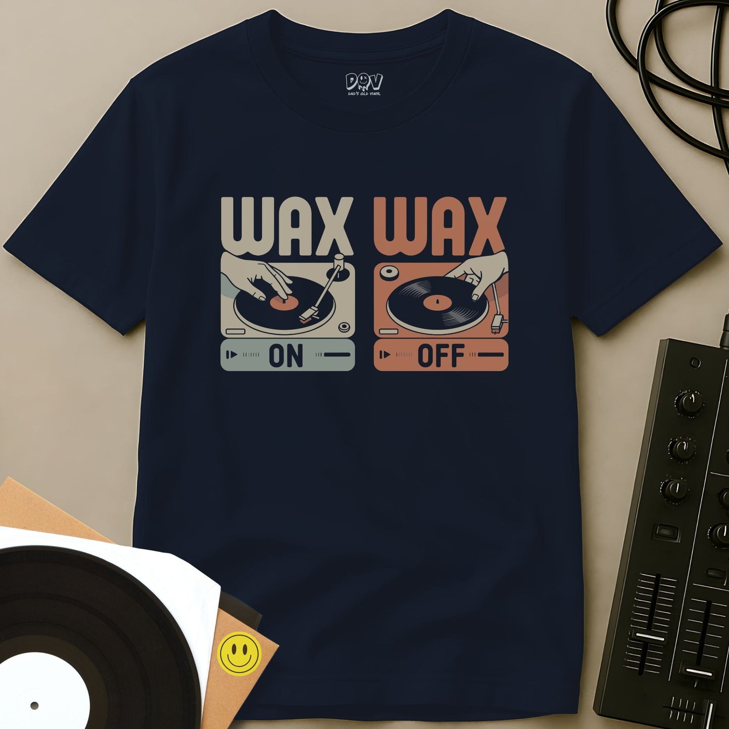 Wax On Wax Off T-Shirt Navy / S Wax On Wax Off T-Shirt