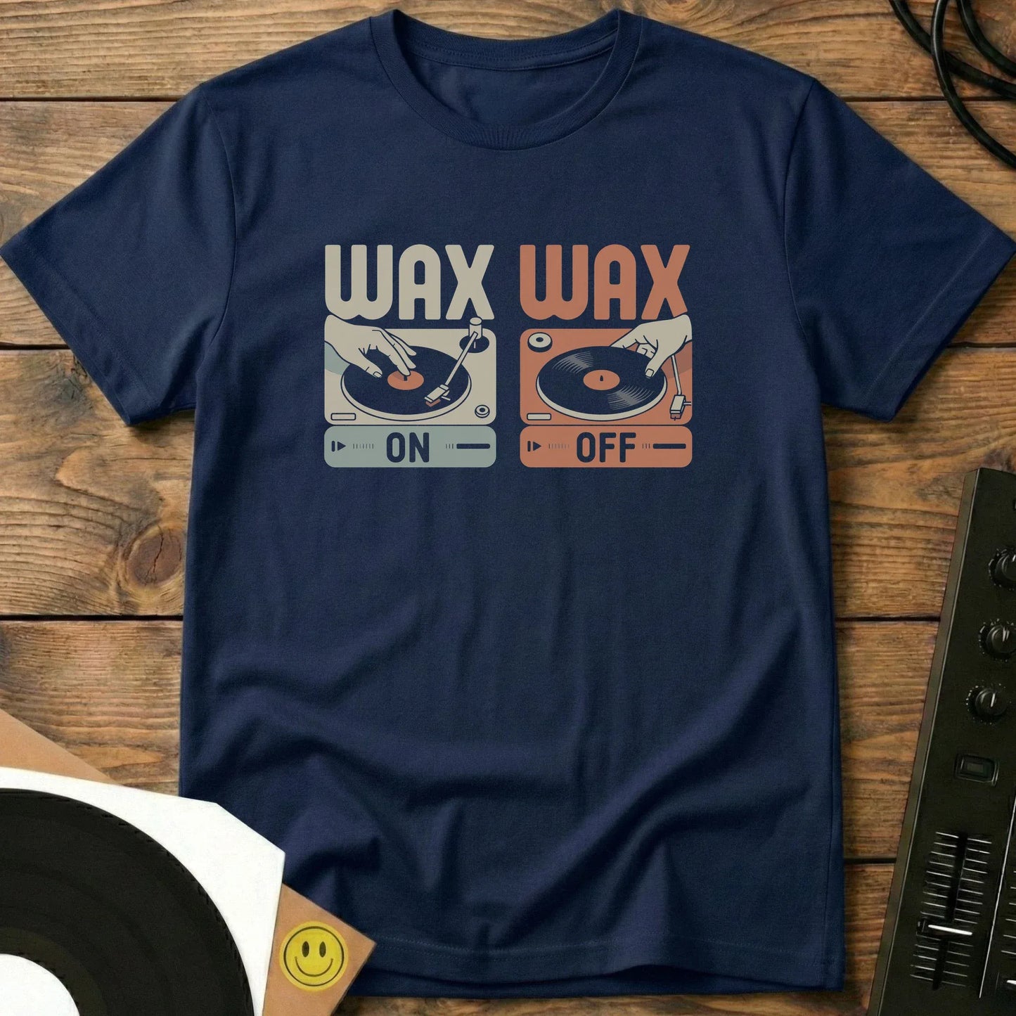 Wax On Wax Off T-Shirt Navy / S Wax On Wax Off T-Shirt