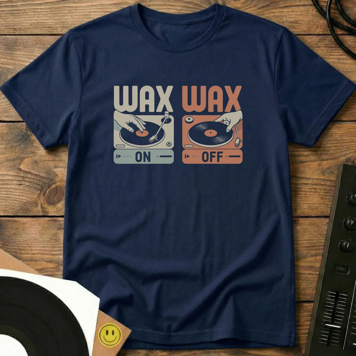Wax On Wax Off T-Shirt Navy / S Wax On Wax Off T-Shirt