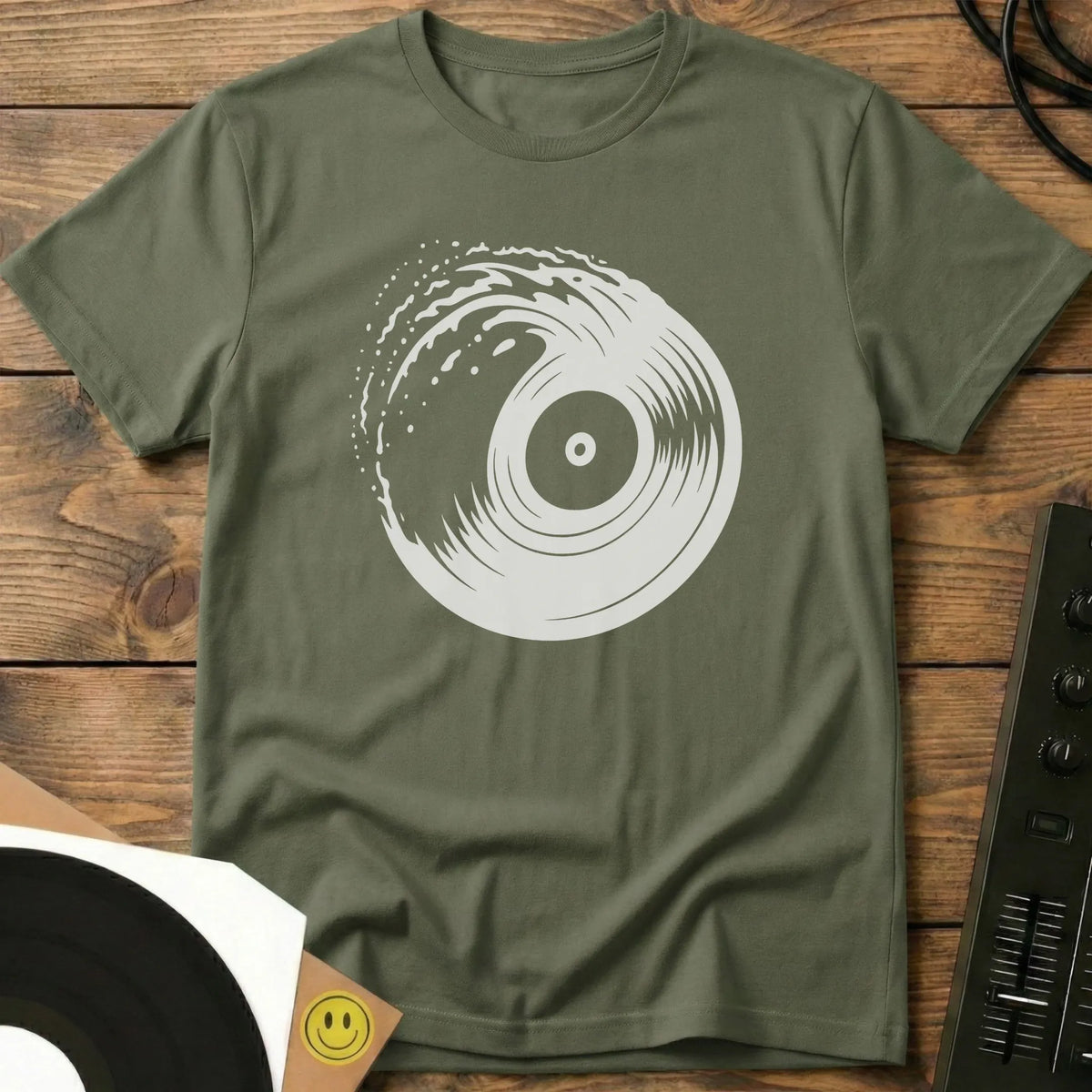 Wax Wave T-Shirt Military Green / S Wax Wave T-Shirt
