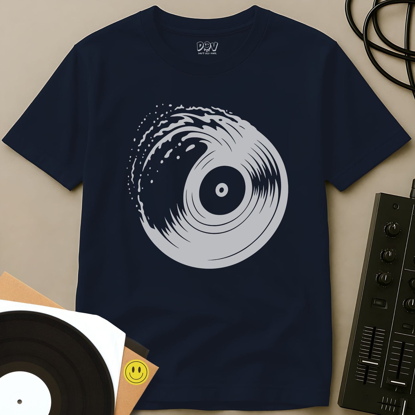 Wax Wave T-Shirt Navy / S Wax Wave T-Shirt