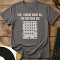What The Buttons Do T-Shirt Charcoal / S What The Buttons Do T-Shirt