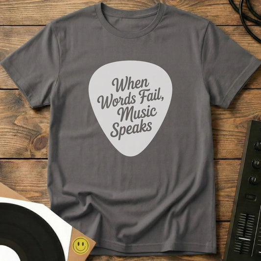 When Words Fail T-Shirt Charcoal / S When Words Fail T-Shirt