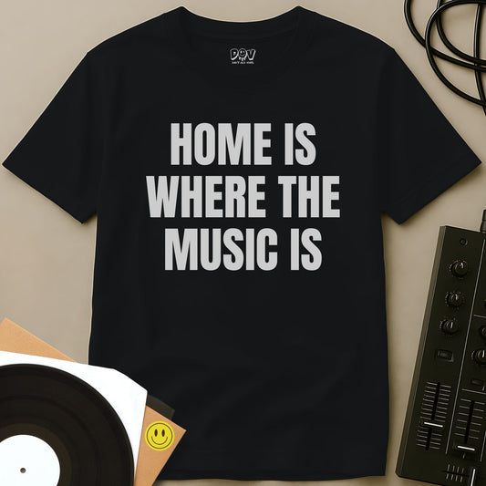 Where The Music Is T-Shirt Black / S Where The Music Is T-Shirt