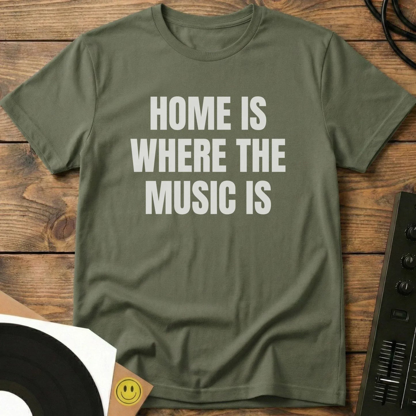 Where The Music Is T-Shirt Military Green / S Where The Music Is T-Shirt