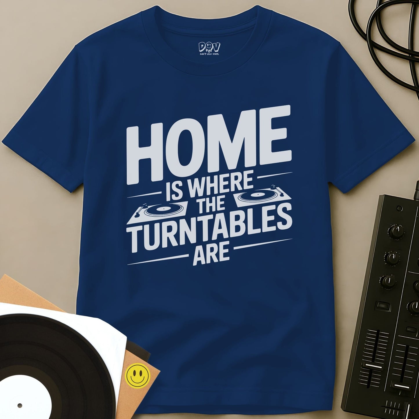 Where The Turntables Are T-Shirt Royal / S Where The Turntables Are T-Shirt