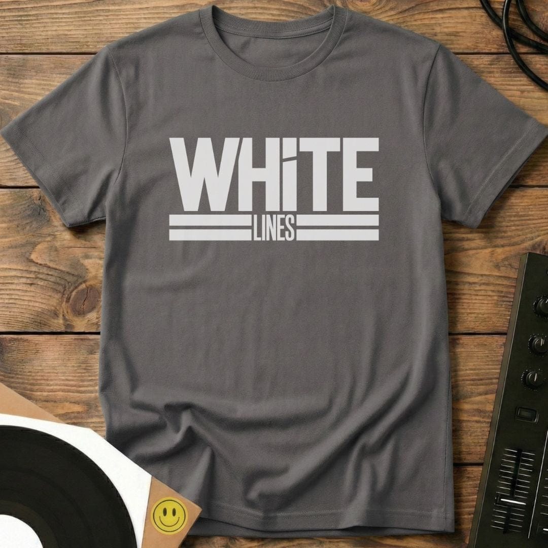 White Lines T-Shirt Charcoal / S White Lines T-Shirt